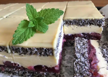 Mohn-Kirsch-Kuchen Cherry Lady