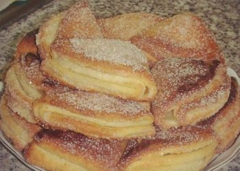 Fantastische Quark-Fächer mit Zimtzucker