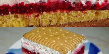 Butterkeks Himbeer Kuchen