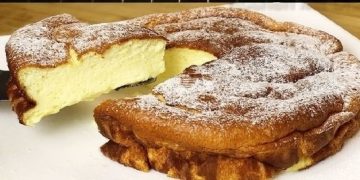 Blitz Käsekuchen, jedes Stück schmilzt in ihrem Mund!