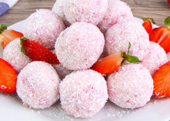 Erdbeer Kokos Trüffel: Das mühelose Dessert