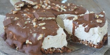 Eisiger Himmel“ mit Nutella und Schokoriegel