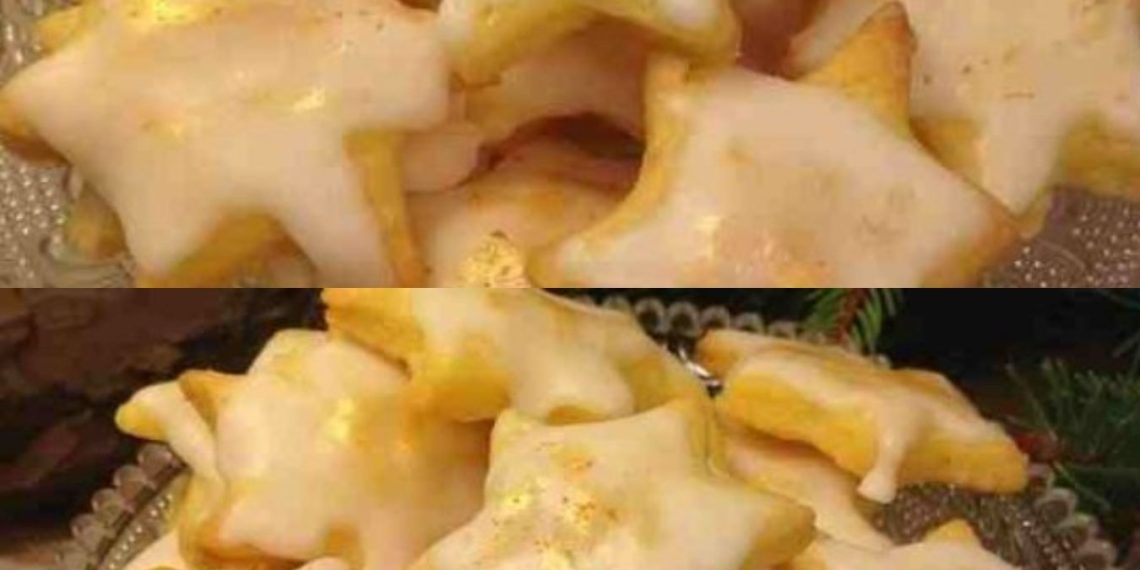 Zarte Zitronensterne, davon muß ich immer extra viele backen!