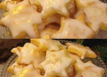 Zarte Zitronensterne, davon muß ich immer extra viele backen!