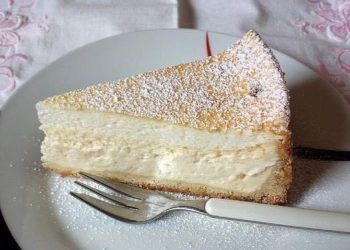 Pudding Schneekuchen mit Quark