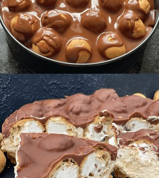 Windbeuteltort ohne backen, nur 15 Minuten aufwand