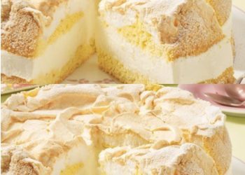 Zitronencreme-Torte mit Baiserhaube