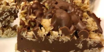 Schoko Schnitte mit Haferflocken ohne backen