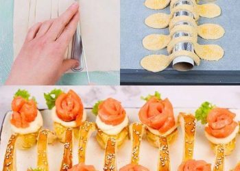 Blätterteiglöffel mit Käse und Lachs: Ihr Aperitif noch spezieller