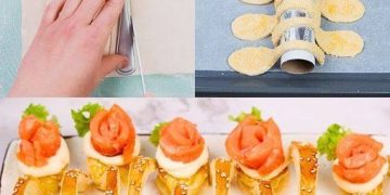 Blätterteiglöffel mit Käse und Lachs: Ihr Aperitif noch spezieller