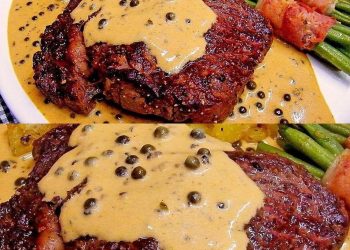  Rinderfilet mit grüner Pfeffersahnesoße