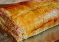 Käse Hackbraten in Blätterteig Rezept