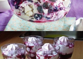 Heidelbeer-Mascarpone Dessert