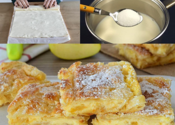 Apfelpudding Schnitten die wirklich immer gelingen!