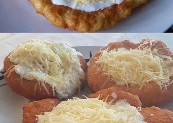 Ungarische Langos mit Knoblauch