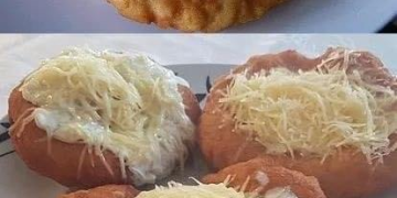 Ungarische Langos mit Knoblauch