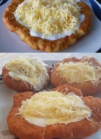 Ungarische Langos mit Knoblauch