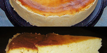 Ultracremiger Käsekuchen, schmilzt auf der Zunge