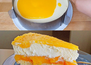 Pfirsich-Maracuja Torte, cremiger himmlischer Geschmack!