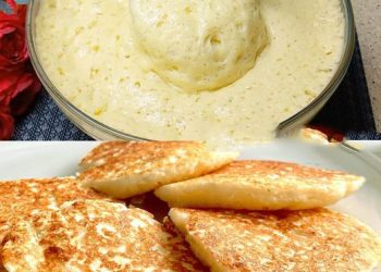 Hefepfannkuchen mit Apfel, superlecker