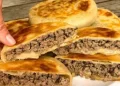 Fladen gefüllt mit Hackfleisch zum Sattessen
