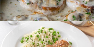 Schnitzel in leckere Crème fraiche Soße