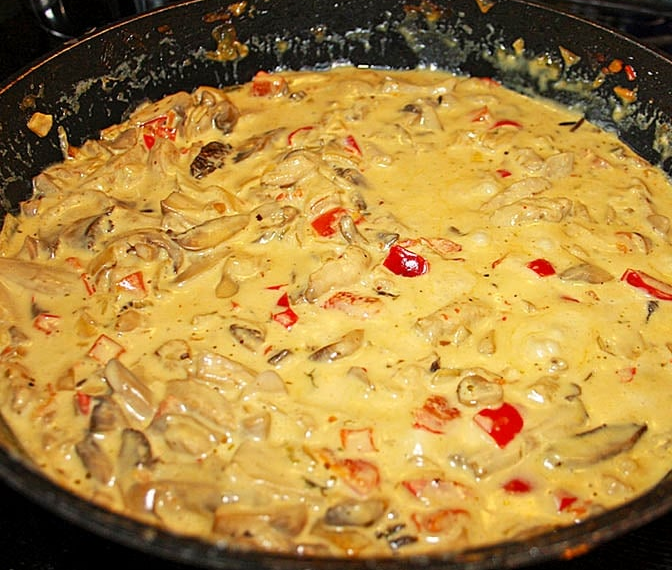 Sahne Käse Geschnetzeltes, das süchtig macht, Einfach & lecker!