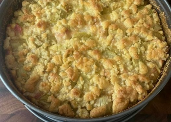 Rezept Rhabarber- Quark- Kuchen