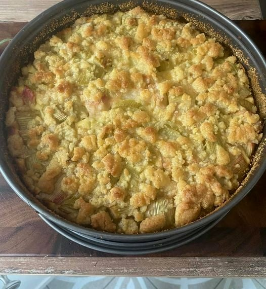 Rezept Rhabarber- Quark- Kuchen