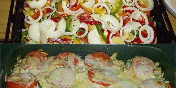Putenwanne mit Gemüse und Speck