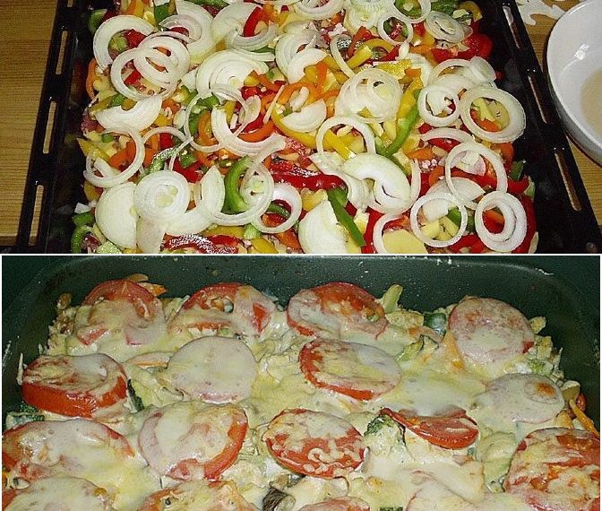 Putenwanne mit Gemüse und Speck