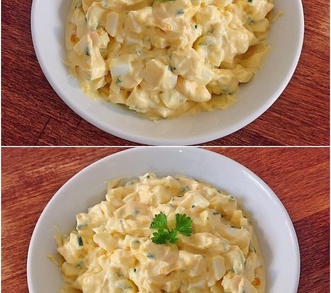 Opas Eiersalat mit Knobluach