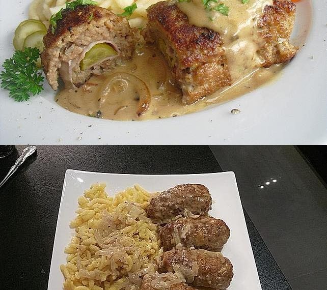 Hackröllchen In Zwiebelsoße