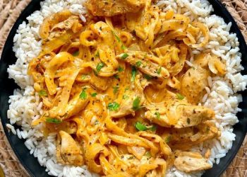 Gyros in Frischkäse Soße