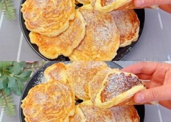 Die konnte ich täglich essen!Apfel Joghurt Pfannkuchen in 3 Minuten