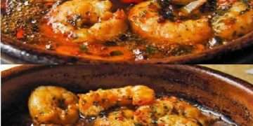 Mit Knoblauch und Petersilie sautiertes Schnellrezept für Garnelen
