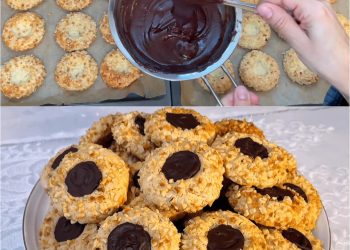 Kekse in 5 Minuten Haselnussplätzchen gefüllt mit Schokolade – leicht und lecker