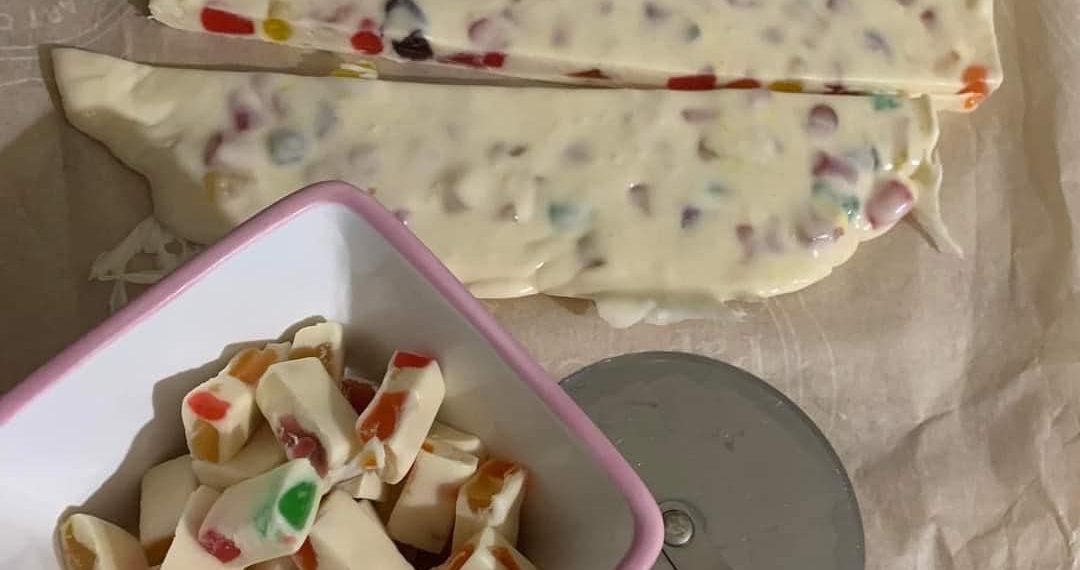 Nougat-Riegel, mit nur 4 Zutaten