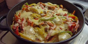 Kartoffel Paprika Pfanne mit Hackfleisch