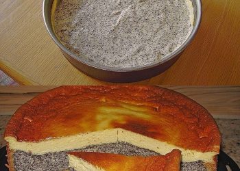 Mohnkuchen mit Schmand