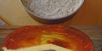 Mohnkuchen mit Schmand