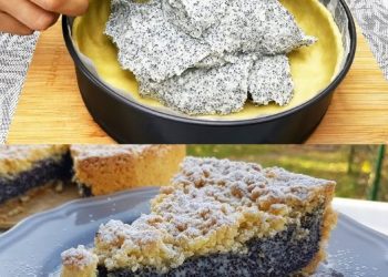 Mohnkuchen mit Schmand