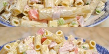 Pastt einfach immer. Nudelsalat mit Schinken und Käse