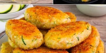 Fantastische Zucchini Bratlinge mit Knoblauch