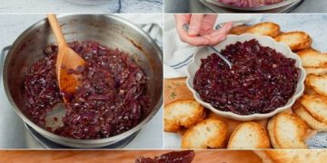 Karamellisierte Zwiebeln: das leckere und einfach zuzubereitende Beilagenrezept