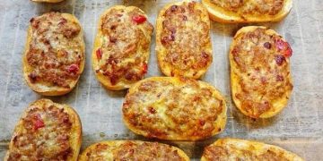Überbackene Hackfleischbrötchen, unglaublich lecker!