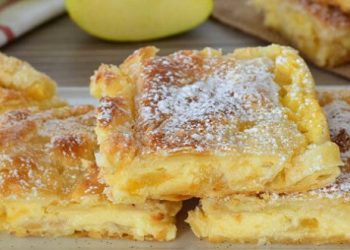 Apfelpudding Schnitten die wirklich immer gelingen!