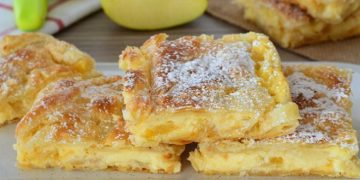 Apfelpudding Schnitten die wirklich immer gelingen!