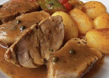 Schweinemedaillons in Pfefferrahmsauce