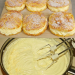 Fantastische Teilchen gefüllt mit Vanillecreme